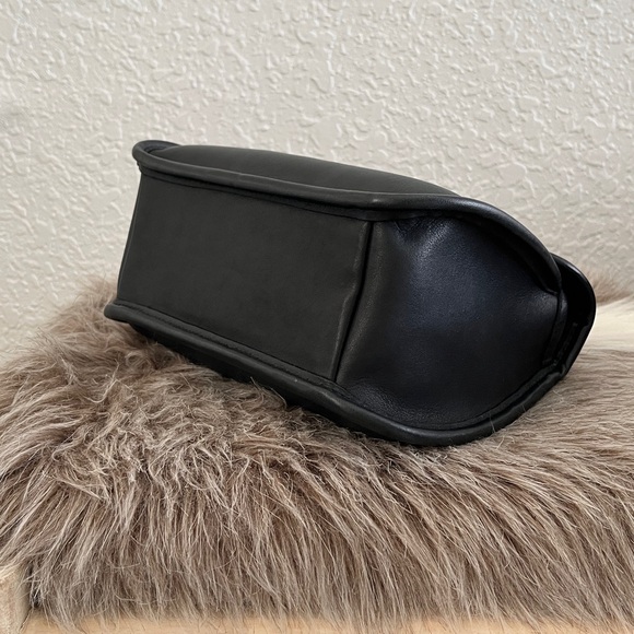 Rare Vintage Coach Ashland Bag 9914 Full Grain Cowhide Leather- Navy Blue - Picture 9 of 16